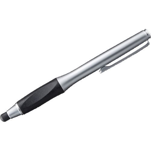 オレンジブック トラスコ中山　TRUSCOSANWA 交換用先端ゴム5個入りタッチペン(シルバー) 〔品番:PDAPEN37SV〕[ 注番:2031692]特長●交換用先端ゴム5個入りタッチペンです。●交換用の先端ゴムが5個付属しており、タッチペン本体内に収納できます。●ペン先に柔らかい導電性シリコンゴムを使用しています。●シリコンゴムは柔らかく、スマートフォン、電子書籍、タブレットなどの快適な操作が可能です。●胸ポケットなどに差せるクリップ付きです。●弊社製液晶保護フィルムを貼った状態でも操作可能です。（貼っていない状態よりは反応が鈍くなる場合があります。）仕様●色：シルバー●奥行(mm)：12●高さ(mm)：128●幅(mm)：12●長さ(mm)：128(先端ゴム含む)●直径(mm)：12(突起部除く)●ゴム部分直径(mm)：6仕様2●交換用先端ゴム：5個入り●適合機種：静電容量方式、感圧式、光学式タッチパネルを持つ機種。（各社スマートフォン、タブレット、電子書籍、スレートPC、ブックリーダー、eBook、電子書籍など）材質/仕上セット内容/付属品注意●＊機種の使用状況によりタッチペンの反応が悪い場合がありますので、ご了承ください。原産国（名称）台湾JANコード4969887891612本体質量24gオレンジブック トラスコ中山　TRUSCOSANWA 交換用先端ゴム5個入りタッチペン(シルバー) 〔品番:PDAPEN37SV〕[注番:2031692][本体質量：24g]《包装時基本サイズ：71×15×178》〔包装時質量：38g〕分類》オフィス・住設用品》文具・事務用品》ノート☆納期情報：メーカー取り寄品（弊社より発送）