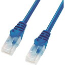 ■SANWA ツメ折れ防止CAT5eLANケーブル LAY5TS02BL(2031878)