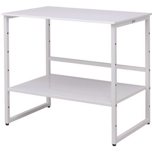 ■SANWA スチール製机上プリンターラック MR68WN(2031916)[法人限定][外直送元]