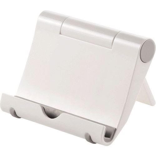 ■SANWA iPadスタンド(ホワイト) PDASTN7W(2032642)[送料別途お見積り][法人限定][掲外取寄]