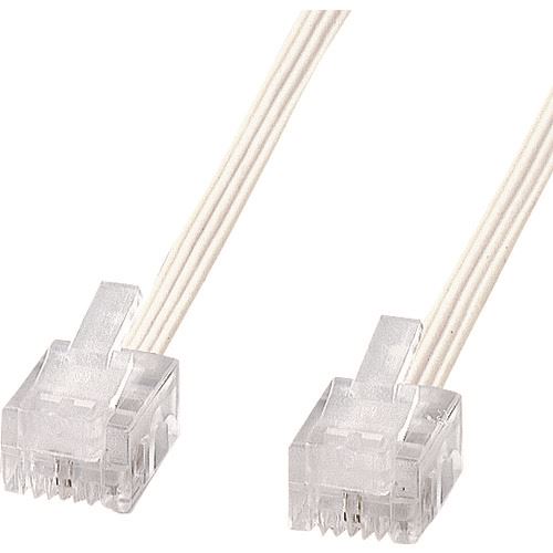 ■SANWA やわらかスリムケーブル(白) TELS27N2(2032885)[送料別途お見積り][法人限定][掲外取寄]
