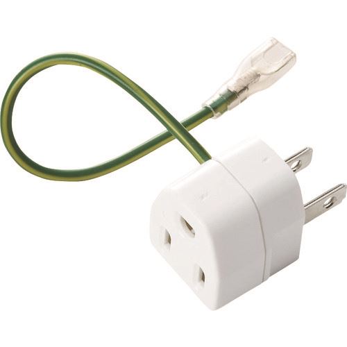 ■SANWA 3P→2P変換アダプタ10個セット絶縁カバー付き TAPAD1NB(2033611)[法人限定][外直送元]