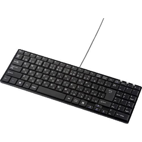 ■SANWA 静音スリムキーボード SKBSL19BK(2034165)[法人限定][外直送元]