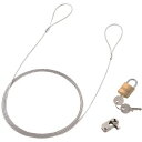 ■SANWA パソコンセキュリティワイヤーロック(南京錠タイプ) SL57(2034201)