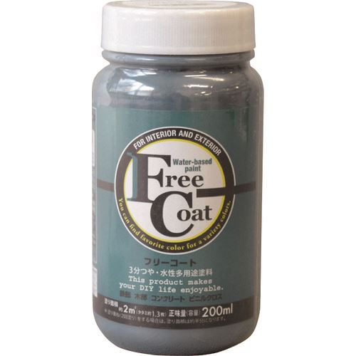 オレンジブック トラスコ中山　TRUSCOアトムペイント 水性フリーコート 200ML ノースブルー 〔品番:0000123122〕[ 注番:2037083]特長●つやを抑えた落ち着いた仕上がりの塗料です。●つや消しタイプより汚れに強く、メンテナンスが容易です。●屋外から屋内のかべ紙（ビニルクロス）まで幅広く塗れる多用途塗料です。●最大312色の取り揃え（0.7L、1.6L、3L）で、リフォーム・リノベーションにもお奨めです。用途●屋外木部：ラティス、ベンチ、外板、戸袋などに。●屋内木部：巾木、窓枠、家具などに。●鉄部：門扉、フェンス、物置などに。●コンクリート：内かべ、外かべ、ブロック塀などに。●室内：かべ紙（ビニルクロス）、しっくい、モルタル、砂かべ、京壁、繊維かべなどに。仕様●色：ノースブルー●容量(L)：0.2●塗布面積(［［M2］］)：約2(畳換算約1.3枚分)●指触乾燥時間：夏期/約1、冬期/約2〜3仕様2●塗り面積(m2)：2（畳枚数換算約1.3枚）●液性：水性半つや●希釈剤：通常不要・濃いときは水道水で5%以内●塗回数：1回塗り●建築基準法対応製品：F☆☆☆☆材質/仕上●合成樹脂（アクリル）セット内容/付属品注意●鉄部への塗装は、事前にさび止め塗料を塗ってください。●繊維かべや砂壁に塗装の際は、事前にアトム水性下塗剤をご使用ください。●気温5度以下の場合、湿度85%以上の場合は塗装を避けてください。●塗れない場所の代表例：浴室床・ユニットバス・池など水が溜まる所・油分がある所・アルミ・ステンレス。●磁器タイル・化粧合板・アクリルやABS以外のプラスティック。原産国（名称）日本JANコード4971544231228本体質量0.27kgオレンジブック トラスコ中山　TRUSCOアトムペイント 水性フリーコート 200ML ノースブルー 〔品番:0000123122〕[注番:2037083][本体質量：0.27kg]《包装時基本サイズ：61×61×120》分類》工事・照明用品》塗装・内装用品》塗料☆納期情報：オレンジブック掲載以外でメーカー直送品【法人限定＝会社名ご記入お願い致します。】