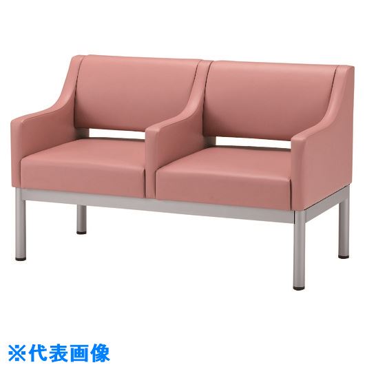 ■MIZUNO ロビーチェア 背付き MBC20HLBU2(2039991)[送料別途お見積り][法人限定][外直送]