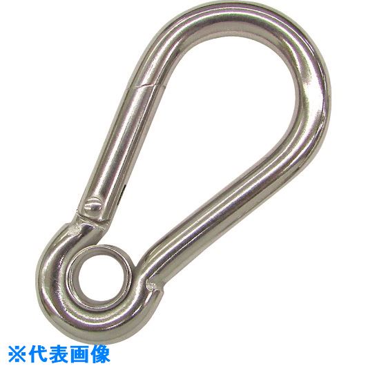 ■水本 ステンレス スナップフックAW型 線径4mm 長さ45mm (1個入) B2797(2050379)[送料別途見積り][法人・事業所限定][掲外取寄]