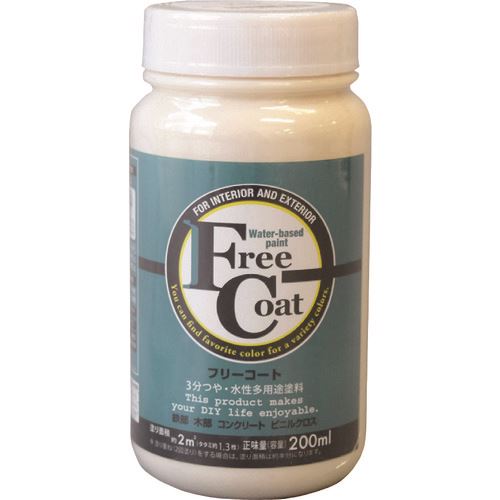 オレンジブック トラスコ中山　TRUSCOアトムペイント 水性フリーコート 200ML アイボリー 〔品番:0000123108〕[ 注番:2054386]特長●つやを抑えた落ち着いた仕上がりの塗料です。●つや消しタイプより汚れに強く、メンテナンスが容易です。●屋外から屋内のかべ紙（ビニルクロス）まで幅広く塗れる多用途塗料です。●最大312色の取り揃え（0.7L、1.6L、3L）で、リフォーム・リノベーションにもお奨めです。用途●屋外木部：ラティス、ベンチ、外板、戸袋などに。●屋内木部：巾木、窓枠、家具などに。●鉄部：門扉、フェンス、物置などに。●コンクリート：内かべ、外かべ、ブロック塀などに。●室内：かべ紙（ビニルクロス）、しっくい、モルタル、砂かべ、京壁、繊維かべなどに。仕様●色：アイボリー●容量(L)：0.2●塗布面積(［［M2］］)：約2(畳換算約1.3枚分)●指触乾燥時間：夏期/約1、冬期/約2〜3仕様2●塗り面積(m2)：2（畳枚数換算約1.3枚）●液性：水性半つや●希釈剤：通常不要・濃いときは水道水で5%以内●塗回数：1回塗り●建築基準法対応製品：F☆☆☆☆材質/仕上●合成樹脂（アクリル）セット内容/付属品注意●鉄部への塗装は、事前にさび止め塗料を塗ってください。●繊維かべや砂壁に塗装の際は、事前にアトム水性下塗剤をご使用ください。●気温5度以下の場合、湿度85%以上の場合は塗装を避けてください。●塗れない場所の代表例：浴室床・ユニットバス・池など水が溜まる所・油分がある所・アルミ・ステンレス。●磁器タイル・化粧合板・アクリルやABS以外のプラスティック。原産国（名称）日本JANコード4971544231082本体質量0.27kgオレンジブック トラスコ中山　TRUSCOアトムペイント 水性フリーコート 200ML アイボリー 〔品番:0000123108〕[注番:2054386][本体質量：0.27kg]《包装時基本サイズ：61×61×120》分類》工事・照明用品》塗装・内装用品》塗料☆納期情報：オレンジブック掲載以外でメーカー直送品【法人限定＝会社名ご記入お願い致します。】