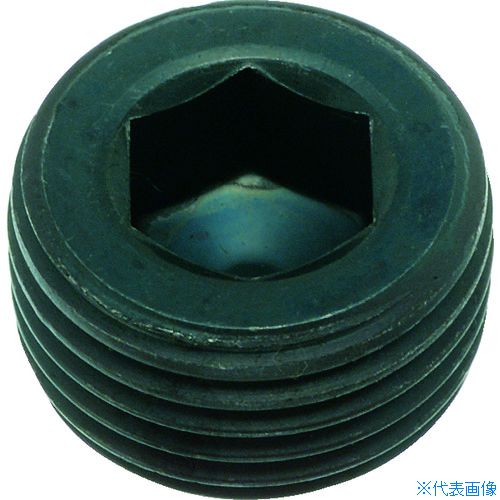 ■TRUSCO テーパー沈みプラグ SP2(スチール) 黒染め PT1/4 15個入 Y10820114(2063439)