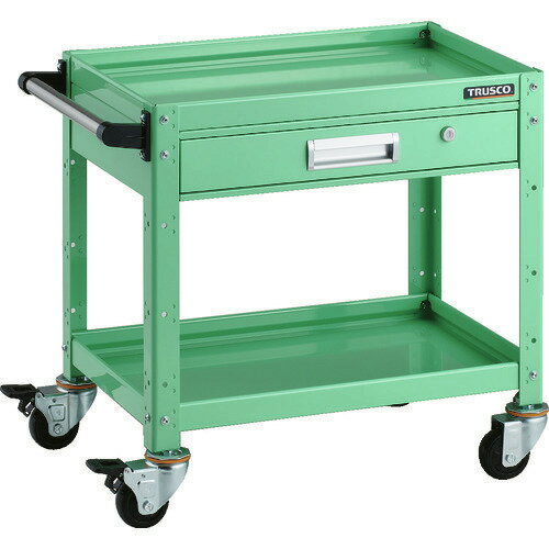 ■TRUSCO ツールワゴン バーディワゴン 600X400 引出付 ヤンググリーン BDW662VYG(2064179)