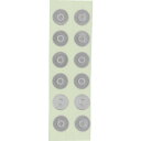 ■TRUSCO 錆防止亜鉛シ-ル 4MM 12個入 RP754(2065463)