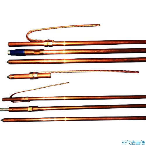 オレンジブック トラスコ中山　TRUSCO東神電気 単一式接地棒14B上 〔品番:14BUE〕[ 注番:2065886]特長●充分な打ち込み強度を有し固い土壌にも打ち込みが可能で腐食に強く、安定した接地抵抗値を保てます。用途●電気設備の損傷、火災防止や感電防止のために設けられる接地工事に用いる接地極。仕様●寸法(mm)D：14●寸法(mm)L：1200●寸法(mm)t：0.5●リード線：軟銅より線22sq×275mm●接地棒(mm)：φ14×1200仕様2●本体：銅被覆磨き棒鋼φ14×1200mm材質/仕上●鋼棒：みがき棒鋼●銅管・接続管：銅および銅合金の継目無管セット内容/付属品注意原産国（名称）日本JANコード4580519170402本体質量1.7kgオレンジブック トラスコ中山　TRUSCO東神電気 単一式接地棒14B上 〔品番:14BUE〕[注番:2065886][本体質量：1.7kg]《包装時基本サイズ：1375×14×14》〔包装時質量：2kg〕分類》電子機器》電設配線部品》プラグ・コンセント☆納期情報：メーカー直送品【法人限定＝会社名ご記入お願い致します。】