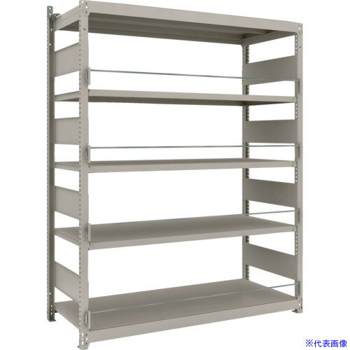 ■TRUSCO スチールラック 災害備蓄ラック M1.5型 1460X595X1800 5段単体 M1.5DS6565(2066993)