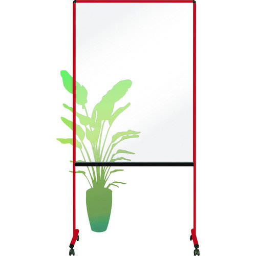 ■馬印 透明ボードカラー枠 枠色:レッド UDTP34NR(2067199)[法人限定][直送元]