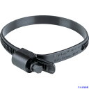 ■HCL 樹脂製ホースバンド Ezyclamp 締付径25.0〜100.0mm 対辺8.0mm ナイロン12 PWD13100SCPA12BK(2068231)
