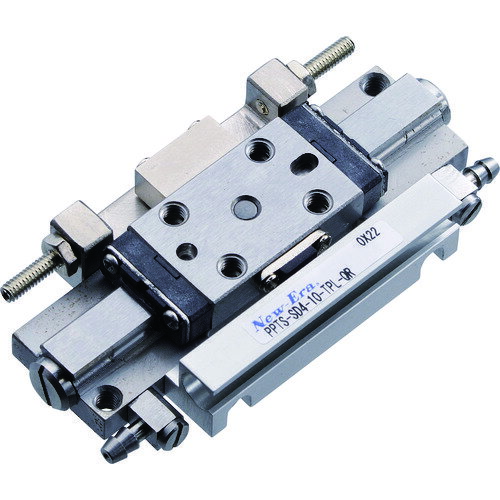 ■New-Era ピコテーブル シリンダ内径Φ4 ストローク10mm マグネットスイッチレール付 エアー継手ストレート PPTSSD410TPS(2070644)[送料別途お見積り][法人限定][メーカー取寄]