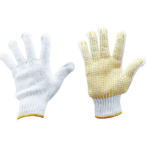 ■TRUSCO 混紡すべり止め手袋 指又補強編みタイプ 10双組 フリーサイズ SKG10G10(2071973)