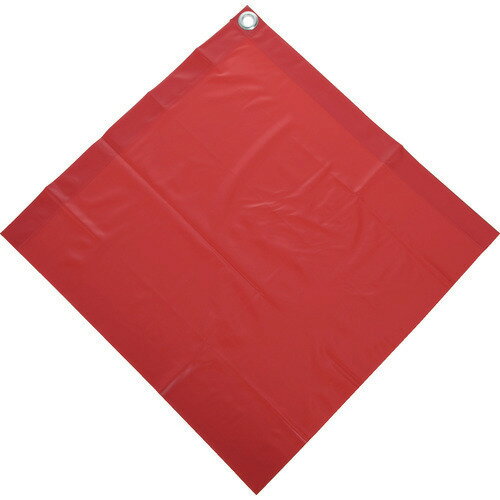 ■TRUSCO 安全表示旗 赤 PVC 400mmX400mm 厚み0.2mm SFR400(2072346)