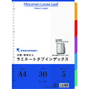 ■maruman ファイル用カラー ラミネートタブインデックス A4 ラミタブ見出し 5山 LT4005(2072922)