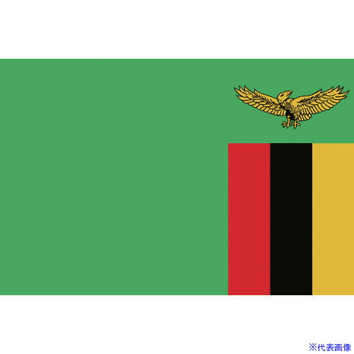 ■東京製旗 国旗No.1(70×105cm) ザンビア 416304(2073758)