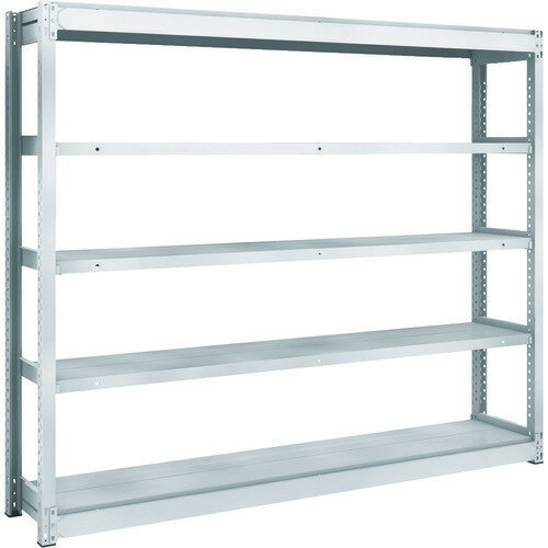 ■TRUSCO TUG型軽量ボルトレス棚 100kg 単体型 1840×324×H1500 5段 TUG10056K5(2075247)[法人限定][直送..