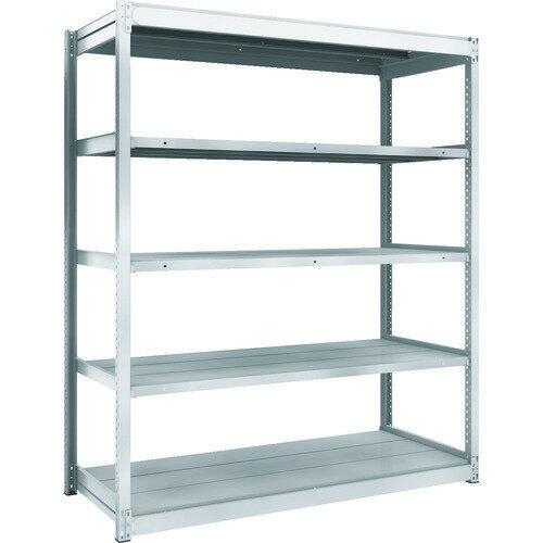 ■TRUSCO TUG型軽量ボルトレス棚 100kg 単体型 1540×624×H1800 5段 TUG10065L5(2075313)[法人限定][直送元]