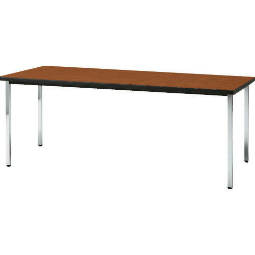 オレンジブック トラスコ中山　TRUSCOTRUSCO 会議用テーブル 1800X450XH700 角脚 下棚無し チーク 〔品番:TDS1845T〕[ 注番:2082272]特長●脚が固定式ですので安定感があり、据置用として適してます。●エッジ材質はエラストマエッジです。仕様●間口(mm)：1800●奥行(mm)：450●高さ(mm)：700●天板色：チーク●天板厚さ(mm)：28●品番：TDS1845（色記号）仕様2●組立式。天板：28mm厚メラミン化粧板・フラッシュ構造・エラストマエッジ。脚部：31mm角パイプクロームメッキ・アジャスター付。●下棚なし●組立式●対辺17mmのスパナが必要になります。●アジャスター付材質/仕上●天板：28mm厚メラミン化粧板・フラッシュ構造・エラストマエッジ●脚部：スチール31mm角（クロムメッキ）セット内容/付属品注意原産国（名称）日本JANコード4989999152647本体質量15.8kgオレンジブック トラスコ中山　TRUSCOTRUSCO 会議用テーブル 1800X450XH700 角脚 下棚無し チーク 〔品番:TDS1845T〕[注番:2082272][本体質量：15.8kg]《包装時基本サイズ：460×1825×100》〔包装時質量：20kg〕分類》オフィス・住設用品》オフィス家具》会議用テーブル☆納期情報：メーカー直送品（送料元払い）【法人限定＝会社名ご記入お願い致します。】 ※北海道・沖縄・離島は運賃別途商品も含む