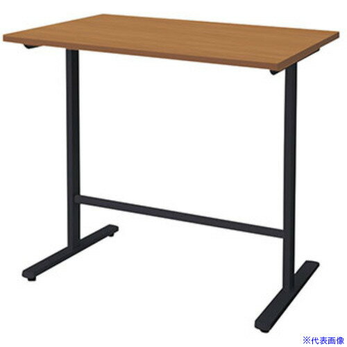 ■NAIKI ミーティングテーブル(配線無/直線テーブル ハイタイプ モプト MP型/天板:ミディアムウォールナ..