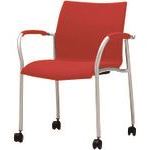 ■プラス 60208)会議イス MC-A20 MB-A24K RS MBA24KRS(2096909)[送料別途見積り][法人・事業所限定][外..