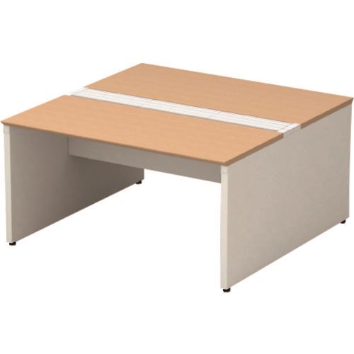 ■プラス 689166)両面デスク ベースセットST-146W-B WM/W4 ST146WBWMW4(2097054)[送料別途見積り][法人・事業所限定][外直送]