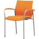 ■プラス 60214)会議イス MC-A20 MB-A24 OR MBA24OR(2100064)[送料別途見積り][法人・事業所限定][外直送]