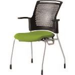 ■プラス 629521)会議イス チェダーC MB-W61SH LGR MBW61SHLGR(2101663)[送料別途見積り][法人・事業所限定][外直送]