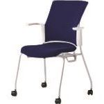 ■PLUS 629661)会議イス チェダーC MB−W52S NBL MBW52SNBL(2103217)[送料別途お見積...
