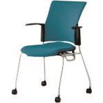 ■PLUS 629538)会議イス チェダーC MB−W62S SBL MBW62SSBL(2103224)[送料別途お見積...