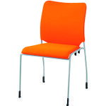 オレンジブック トラスコ中山　TRUSCOJTX 869005)会議イス GK-31R オレンジ 肘無 〔品番:GK31ROR〕[ 注番:2104543]特長●コーディネートしやすいシンプルデザインの「GK−31シリーズ背クロスタイプ」固定...