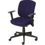 ■プラス 697855)事務イス プリセア KD-K66SL BL KDK66SLBL(2104557)[送料別途見積り][法人・事業所限定][外直送]