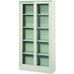 ■PLUS 18455)KR 引違い書庫(ガラス戸) SG−306R LGY SG306RLGY(2106208)[送料別途お見積り][法人限定][外直送]