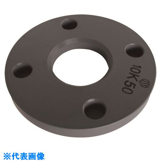 ■エスロン 板フランジ(SJ型) (本体材質-PVC)-JIS10K 80 FSJ80(2107527)[送料別途見積り][法人・事業所..