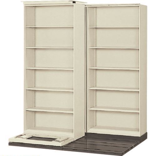 Book Storage - ■PLUS 634380)LX−5 横移動基本型 L5−335YHN−K LGY L5335YHNKLGY(2111219)[送料別途お見積り][法人限定][外直送]