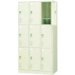 ■JTX 504531)多人数ロッカー SV−G9B 9人用錠無 SVG9B(2112299)[送料別途お見積り][...