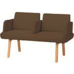 ■PLUS 40371)LS−5000 2人掛け 全肘付 LS−5223AN DBR LS5223ANDBR(2112370)[送料別...