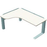 Lifting Tables - ■PLUS 641693)XFタイプL Lデスク1612 XL1612WL71 W4M4 XL1612WL71W4M4(2114115)[送料別途お見積り][法人限定][外直送]