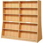 Documents Storage - ■PLUS 23101)傾斜書架(両面型) TJ−B25KR TJB25KR(2115301)[送料別途お見積り][法人限定][外直送]