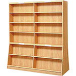 ■PLUS 23100)傾斜書架(両面型) TJ−B26KR TJB26KR(2115325)[送料別途お見積り][法人...