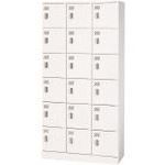 Lockers - ■PLUS 617215)多人数用ロッカー KL−H36K W4 KLH36KW4(2115702)[送料別途お見積り][法人限定][外直送]