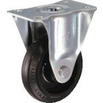 ■ハンマー 静音固定式ゴム車輪(ナイロンホイール・ラジアルボールベアリング)125mm 420SRFR125(2123517)