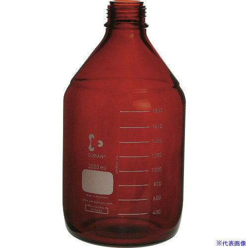 ■SIBATA 耐熱ねじ口びん 茶褐色 びんのみ 2000mL 017210200041(2130462)[送料別途お見積り][法人限定][掲外取寄]