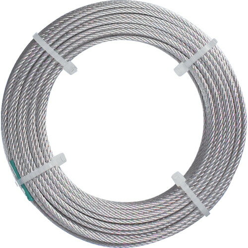 オレンジブック トラスコ中山　TRUSCOTRUSCO ステンレスワイヤロープ ナイロン被覆 Φ1.0(1.5)X10m 〔品番:CWC1S10〕[ 注番:2134721]特長●耐食性、耐錆性、耐摩擦性に優れたステンレスロープです。●耐候性、耐薬品性を持たせたナイロン被覆タイプです。仕様●ロープ径(mm)：1.0(1.5)●長さ(m)：10●使用荷重(kg)：15●被覆外径(mm)：1.5仕様2●ワイヤロープの構成：7×7●細径タイプ材質/仕上●ステンレス（SUS304）●被覆：ナイロンセット内容/付属品●専用スリーブ（CWC-1S:AS1.5×4個付、CWC-15S:AS2×4個付、CWC-2S:AS2.5×4個付）注意●ロープ径の(　)の数値はナイロン被覆を含めた数値です。●強く止めたい時は被覆を外して使用ください●通常SUS304は非磁性の材料ですが、ワイヤロープの場合には製造工程上、磁性を生じてしまいます。透磁率を要求される場合には適しません。●提供不可：chemSHERPA、SDS、ミルシート原産国（名称）中国JANコード4989999179101本体質量45gオレンジブック トラスコ中山　TRUSCOTRUSCO ステンレスワイヤロープ ナイロン被覆 Φ1.0(1.5)X10m 〔品番:CWC1S10〕[注番:2134721][本体質量：45g]《包装時基本サイズ：140×125×10》〔包装時質量：1366g〕分類》金物・建築資材》建築金物》ワイヤロープ☆納期情報：仕入れ先通常在庫品 (欠品の場合有り)