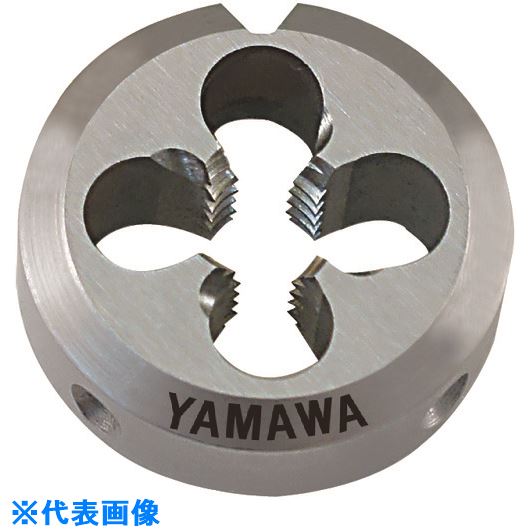 オレンジブック トラスコ中山　TRUSCOヤマワ ポイントソリッドダイス DPO S2 M5X0.8 25径 〔品番:DPOS2M5X0.825〕[ 注番:2150406]特長●切りくずがダイス前方に排出されることで切りくずトラブルが軽減し、高精度なおねじの連続機械加工が可能になりました。●新ダイス等級の採用により、ニーズに合わせたダイスの等級が選択可能となりました。●ダイス表面の面取り部にマーキングすることで、加工方向の識別が容易になりました。●ダイス裏面に沈みを設けることで、ホルダ装着時に端面の密着性が向上しました。用途●おねじ加工用。●被削材：低炭素鋼、中炭素鋼、黄銅、黄銅鋳物、アルミ圧延材、アルミ合金鋳物に。仕様●呼び寸法：M5●ピッチ(mm)：0.8●外径(mm)：25●厚さ(mm)：9●加工ねじ：メートルねじ●精度：S2●切りくず穴数：3●食付き山数：1.5山●表面処理：ノンコーティング仕様2材質/仕上●高速度工具鋼（HSS）セット内容/付属品注意原産国（名称）日本JANコード4582639514401本体質量27gオレンジブック トラスコ中山　TRUSCOヤマワ ポイントソリッドダイス DPO S2 M5X0.8 25径 〔品番:DPOS2M5X0.825〕[注番:2150406][本体質量：27g]《包装時基本サイズ：28×28×13》〔包装時質量：27g〕分類》切削工具》ねじ切り工具》ダイス☆納期情報：メーカー取り寄品（弊社より発送）