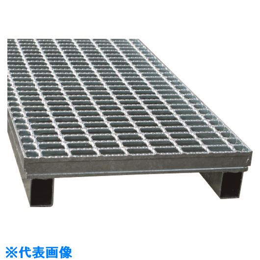 ■タカラ LSハイテングレーチング かさ上げ(JIS道路側溝用) あら目 T-2用 KFJP2525B(2151645)[送料別途..